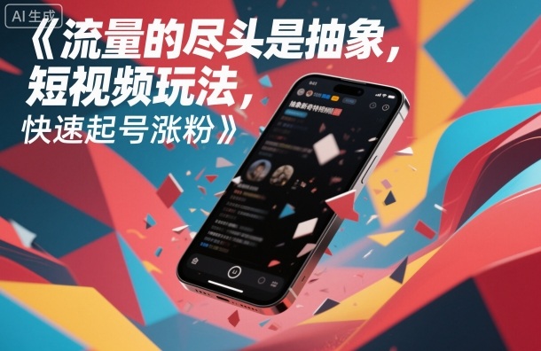 流量的尽头是抽象，抽象新奇特短视频玩法，快速起号涨粉|YX网创