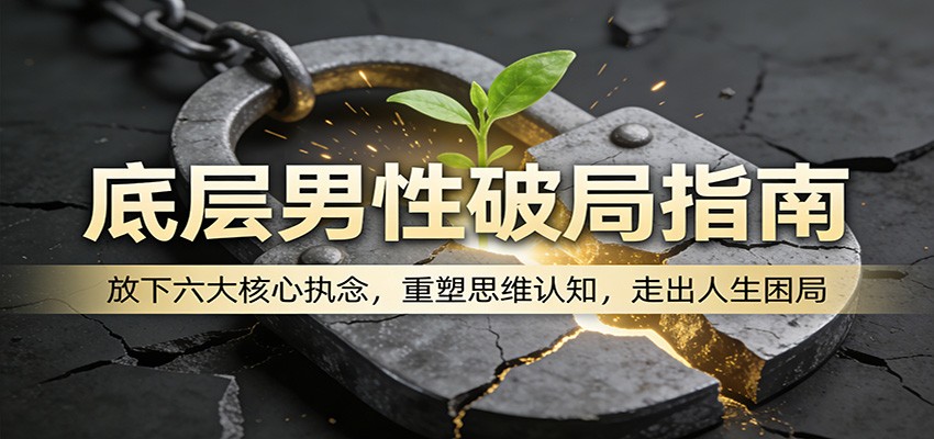 底层男性破局指南：放下六大核心执念，重塑思维认知，走出人生困局 - 觅资源