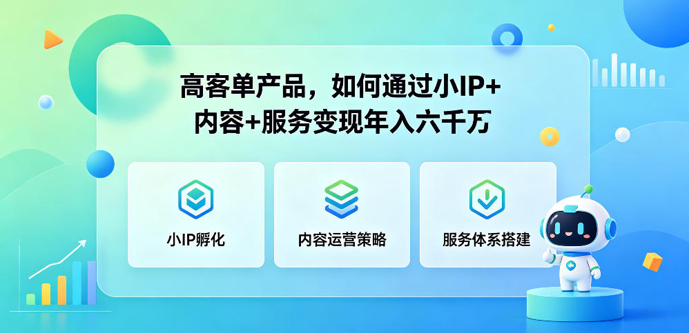 高客单产品，如何通过小IP+内容+服务变现年入六干W - 觅资源