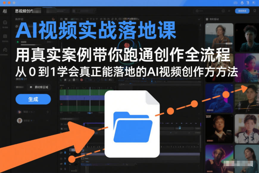 AI视频实战落地课，用真实案例带你跑通创作全流程，从0到1学会真正能落地的AI视频创作方法|YX网创