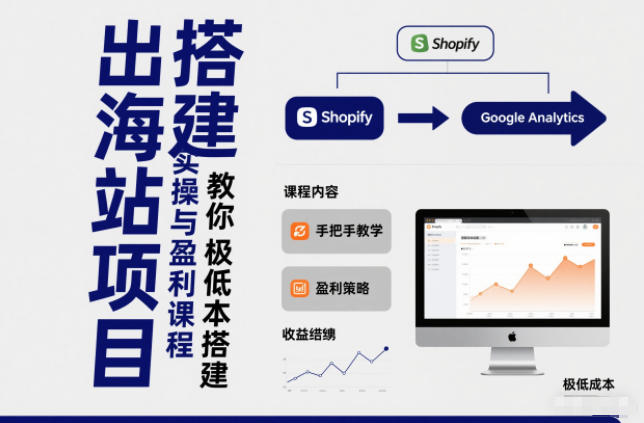 小淘出海站项目，搭建实操与盈利课程，手把手教你用极低成本搭建|YX网创