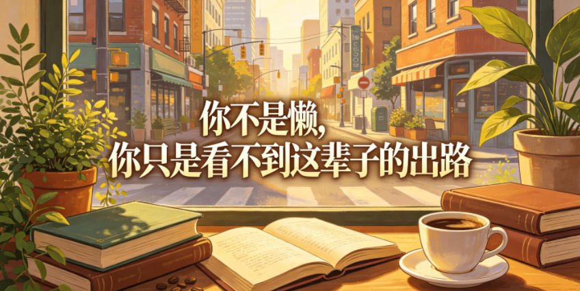 付费文章：你不是懒，你只是看不到这辈子的出路 - 觅资源