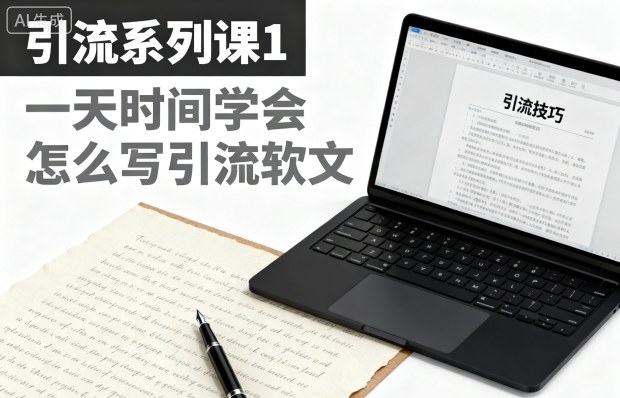 引流系列课1，一天时间学会怎么写引流软文|YX网创