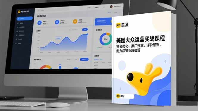 美团大众运营实战课程，排名优化、推广投放、评价管理，助力店铺业绩倍增|YX网创