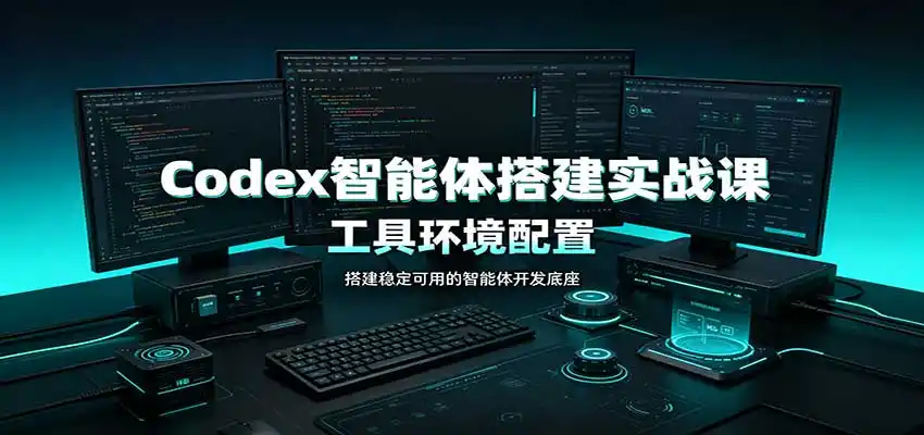 Codex智能体搭建实战课：工具环境配置，自定义技能开发，多业务自动化教学