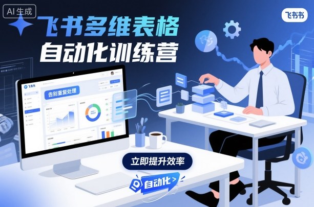 飞书多维表格自动化训练营，手把手教你告别重复处理，用多维表格开启高效办公新模式|YX网创