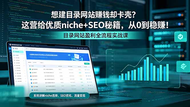 想建目录网站赚钱却卡壳？这营给优质 niche+SEO 秘籍，从 0 到稳赚！ - 觅资源