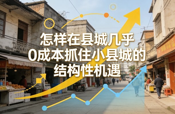 付费文章：怎样在县城几乎0成本抓住小县城的结构性机遇|中创学习社