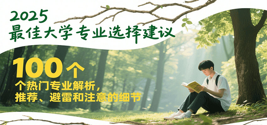 2025最佳大学专业选择建议，100个热门专业解析，推荐、避雷和注意的细节|YX网创