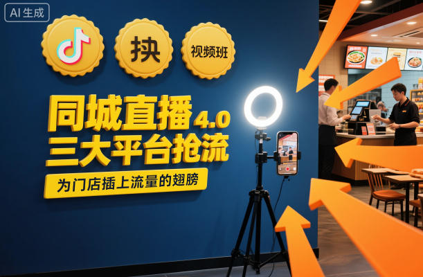 同城直播实操班4.0，三大平台抢流，为门店插上流量的翅膀|YX网创