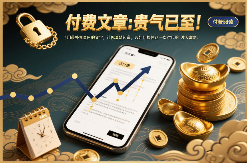 付费文章：贵气已至！用最朴素直白的文字，让你清楚知道，该如何接住这一次时代的泼天富贵|YX网创