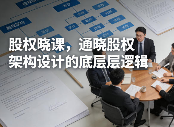 股权晓课，通晓股权架构设计的底层逻辑 - 觅资源