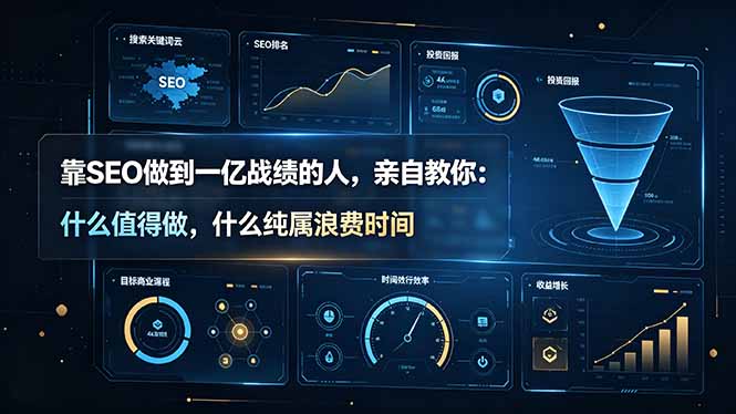靠SEO做到一亿战绩的人，亲自教你：什么值得做，什么纯属浪费时间【原创双语字幕】 - 觅资源