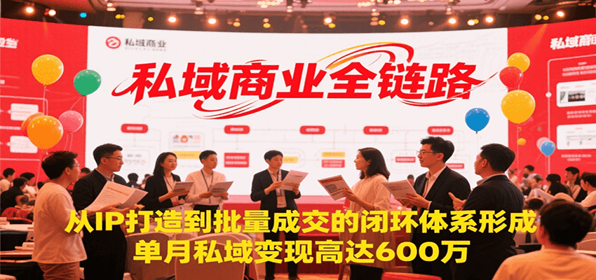 私域商业全链路，从IP打造到批量成交的闭环体系形成，单月私域变现600万|YX网创