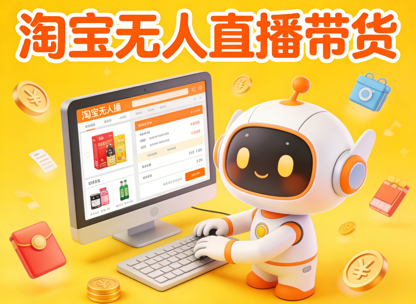 淘宝无人直播带货，24小时自动卖货，月佣金1W+，不违规不封号，不用露脸|YX网创