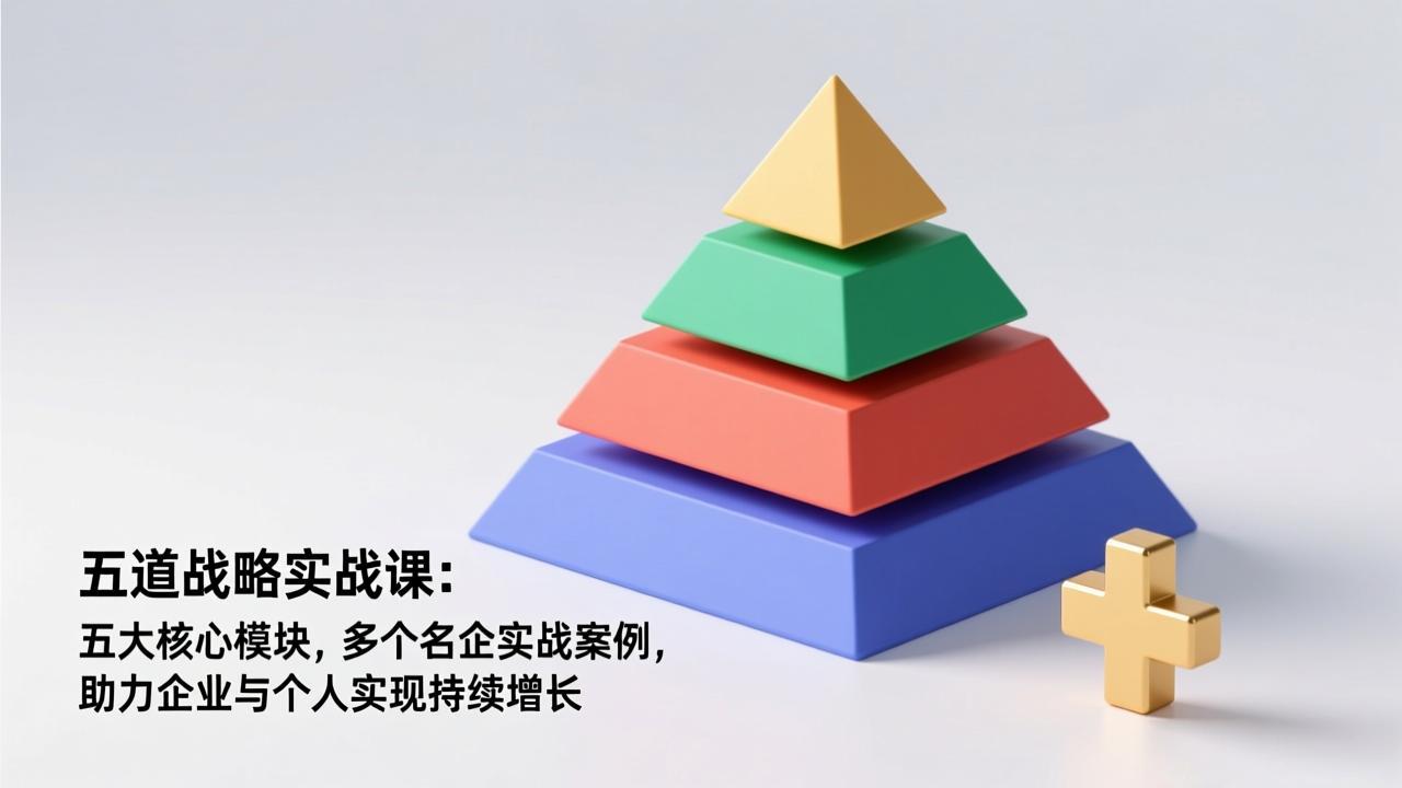 五道战略实战课：五大核心模块，多个名企实战案例，助力企业与个人实现持续增长|YX网创