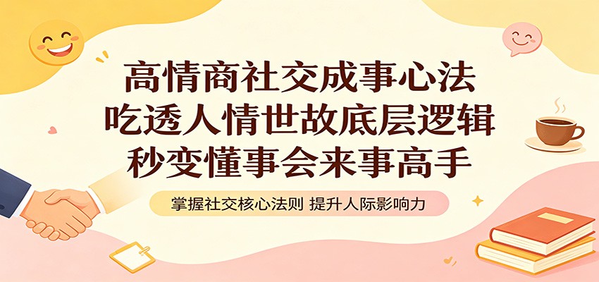 高情商社交成事心法：吃透人情世故底层逻辑，秒变懂事会来事高手 - 觅资源