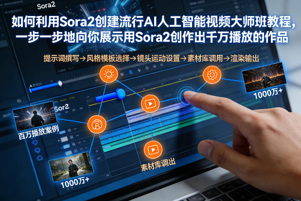 如何利用Sora2创建流行AI人工智能视频大师班，一步一步地向你展示用Sora2创作出千万播放的作品|YX网创