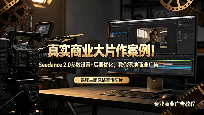 真实商业大片作案例！Seedance 2.0参数设置+后期优化，教你落地商业广告 - 觅资源