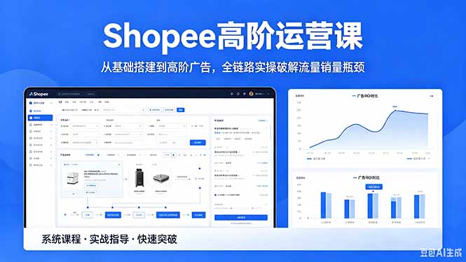 Shopee高阶运营课-2026年5月更新，从基础搭建到高阶广告，全链路实操破解流量销量瓶颈 - 觅资源
