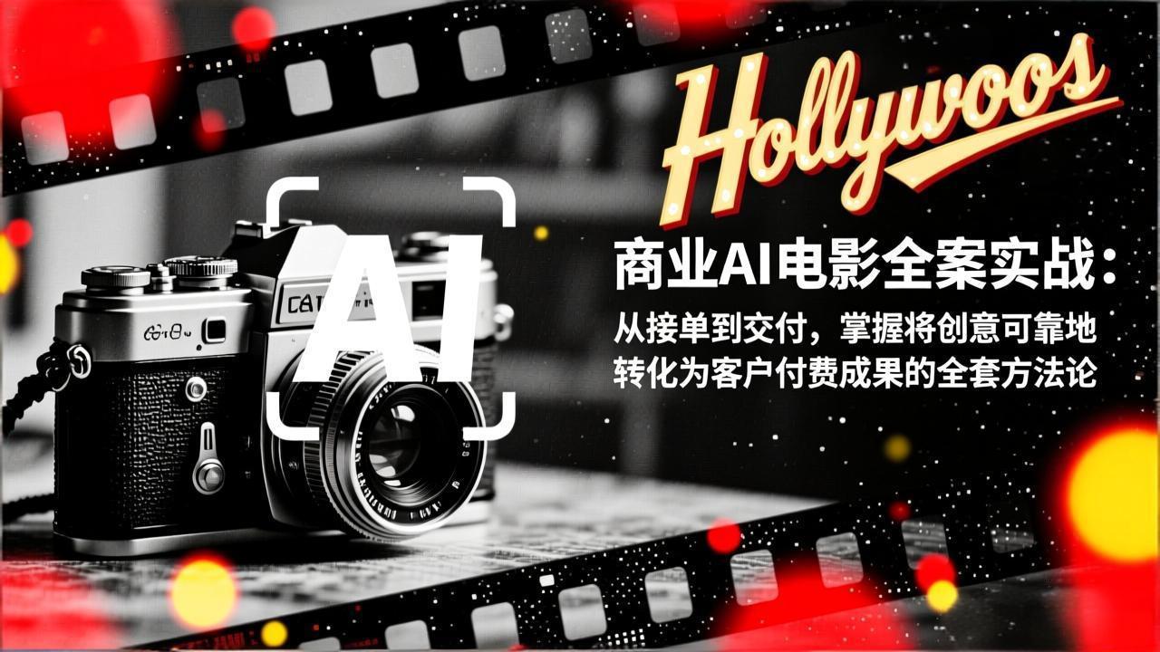 商业AI电影全案实战：从接单到交付，掌握将创意可靠地转化为客户付费成果的全套方法论|YX网创