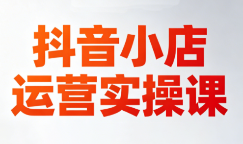 李老师·抖音小店运营实操课(更新2026) - 觅资源
