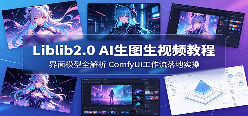 Liblib2.0 AI生图生视频教程：界面模型全解析，ComfyUI工作流落地实操 - 觅资源