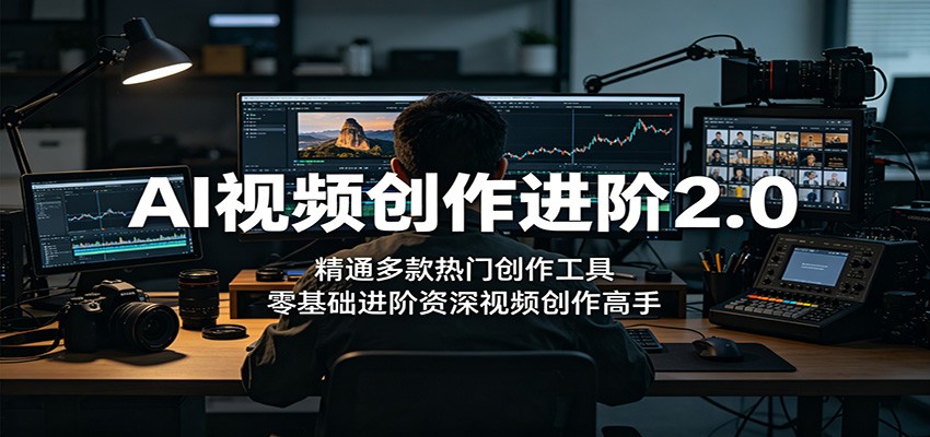 AI视频创作进阶2.0：精通多款热门创作工具，零基础进阶资深视频创作高手 - 觅资源