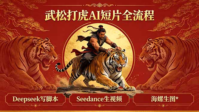 武松打虎AI短片全流程：Deepseek写脚本+Seedance生视频+海螺生图 - 觅资源