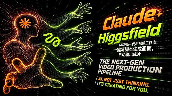 Claude+Higgsfield MCP新一代AI视频工作流：一键写脚本生成画面，自动输出成片 - 觅资源