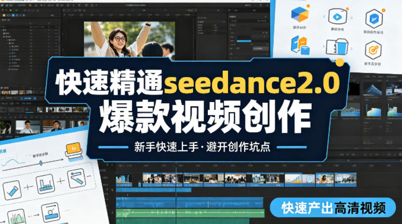 快速精通seedance2.0爆款视频创作，快速产出高清视频，避开大量创作坑点，新手也能快速上手 - 觅资源
