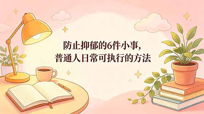 付费文章：防止抑郁的6件小事，普通人日常可执行的方法 - 觅资源