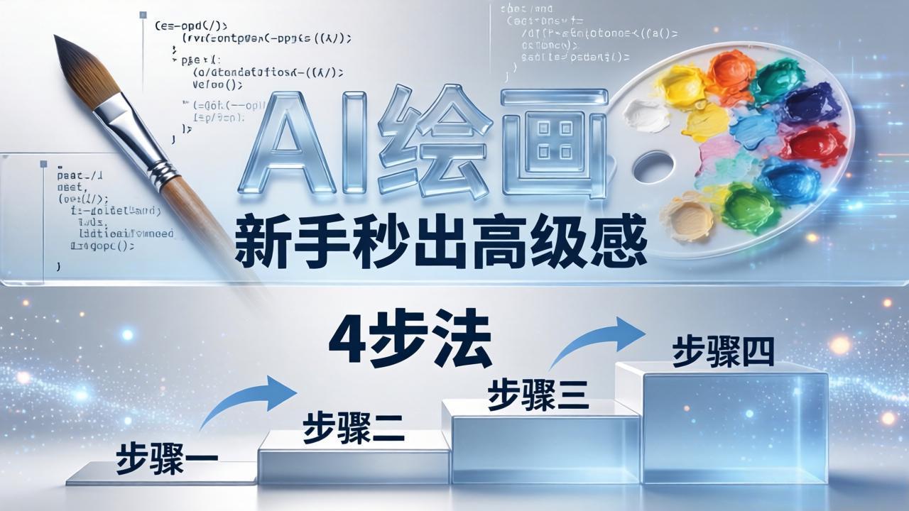 AI绘画入门别再硬磕了！即梦4步法：万能提示词公式+BRTR框架，新手秒出高级感 - 觅资源