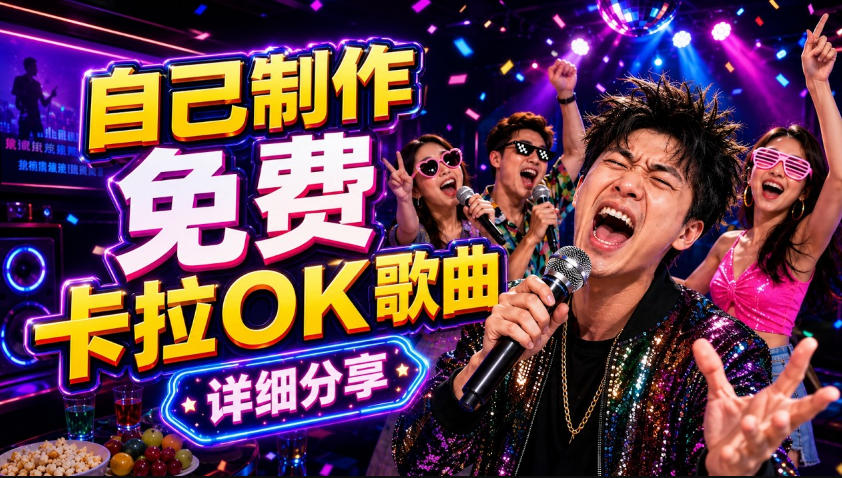 零基础AI制作免费卡拉OK视频教程，从歌曲生成、音轨分离到字幕制作、视频导出，手把手教学 - 觅资源