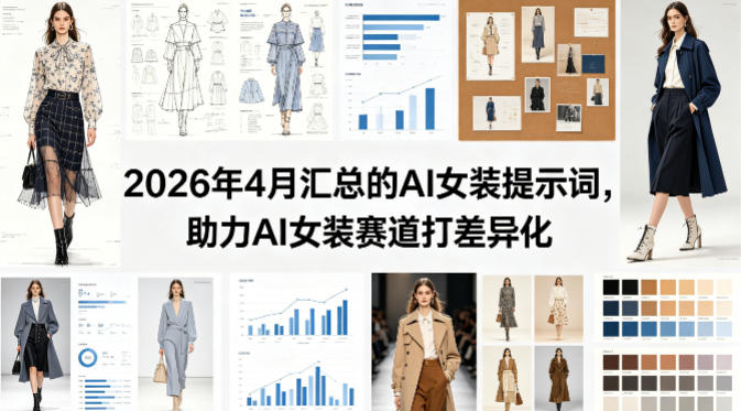 2026年4月汇总的AI女装提示词，助力AI女装赛道打差异化 - 觅资源