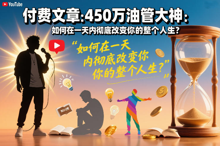 付费文章：450万油管大神：如何在一天内彻底改变你的整个人生？|中创学习社
