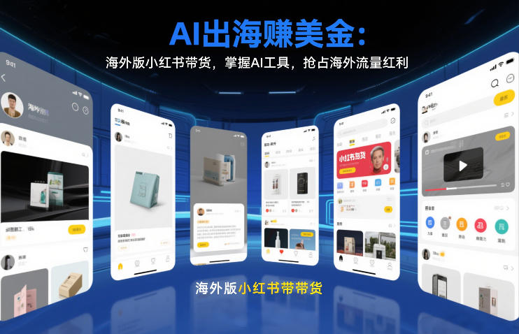 AI出海賺美金：海外版小红书带货，掌握AI工具，抢占海外流量红利(更新2026)|中创学习社