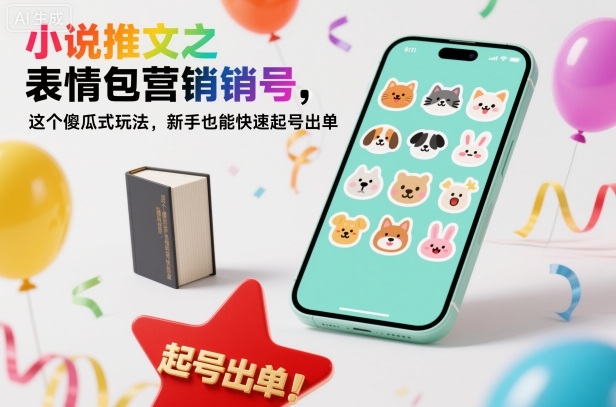 小说推文之表情包营销号，这个傻瓜式玩法，新手也能快速起号出单|YX网创