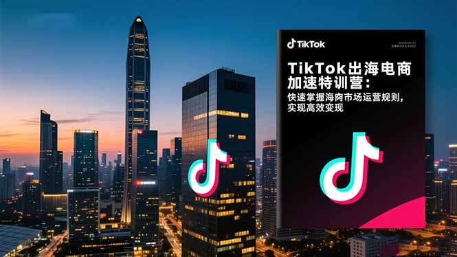 TikTok出海电商加速特训营-更新：快速掌握海外市场运营规则，实现高效变现|中创学习社