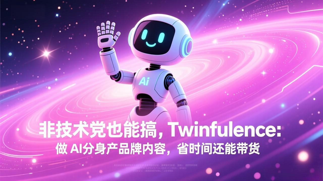 非技术党也能搞!Twinfluence:做 AI 分身产品牌内容,省时间还能带货|中创学习社