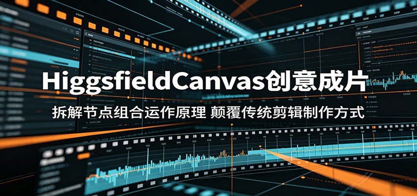 HiggsfieldCanvas创意成片：拆解节点组合运作原理，颠覆传统剪辑制作方式 - 觅资源