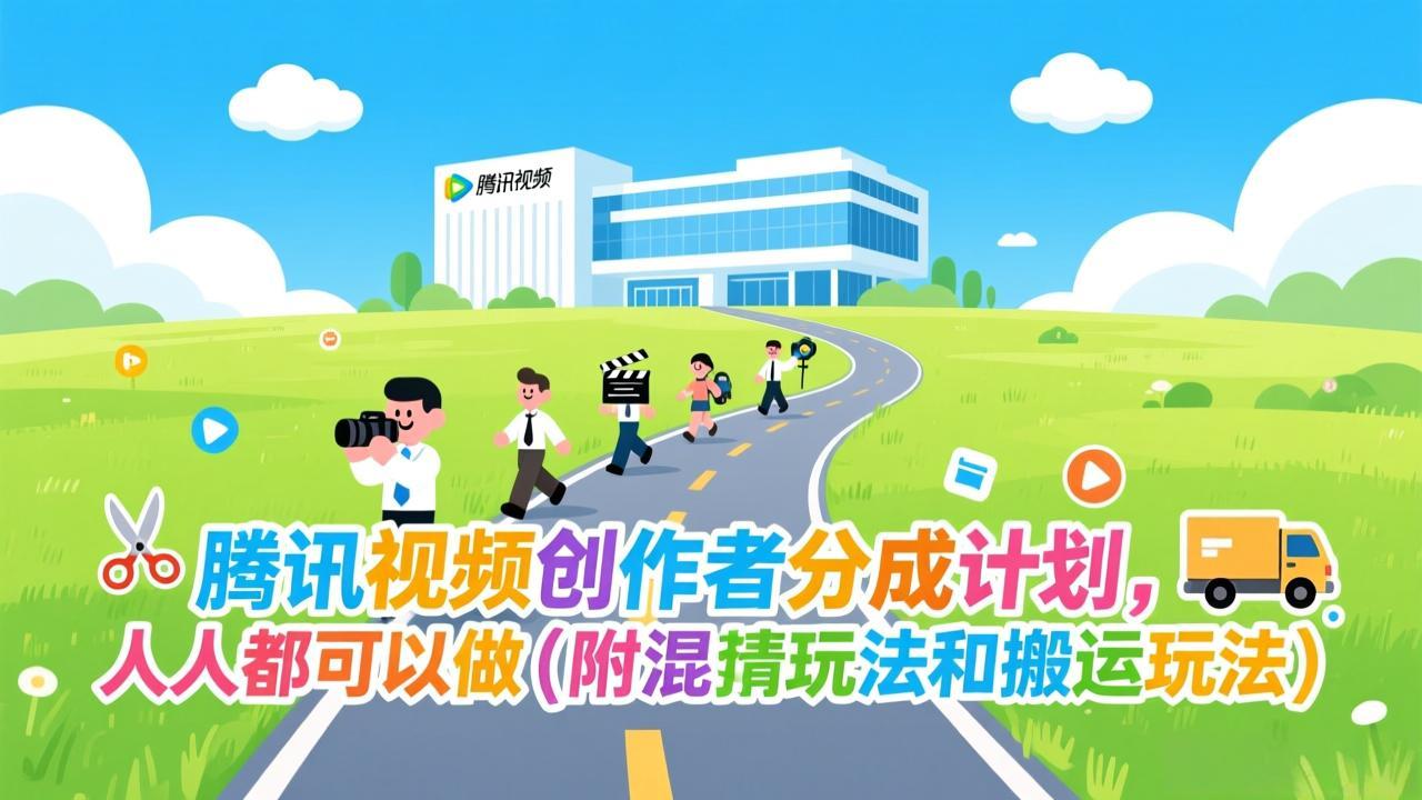 腾讯视频创作者分成计划，人人都可以做(附混剪玩法和搬运玩法|中创学习社