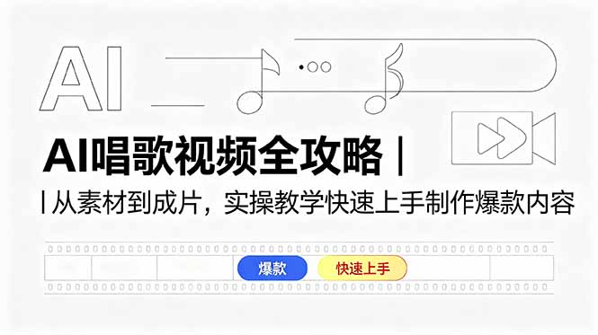 AI唱歌视频全攻略｜从素材到成片，实操教学快速上手制作爆款内容 - 觅资源