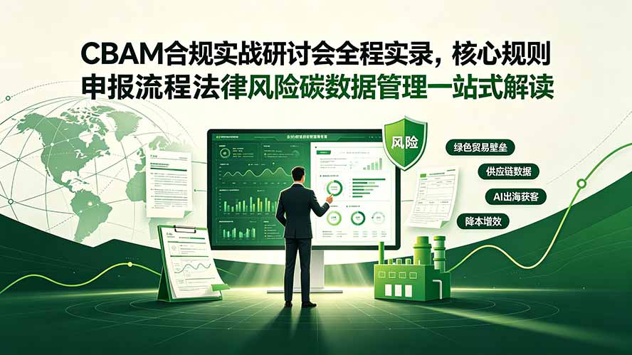 CBAM合规实战研讨会全程实录，核心规则申报流程法律风险碳数据管理一站式解读 - 觅资源