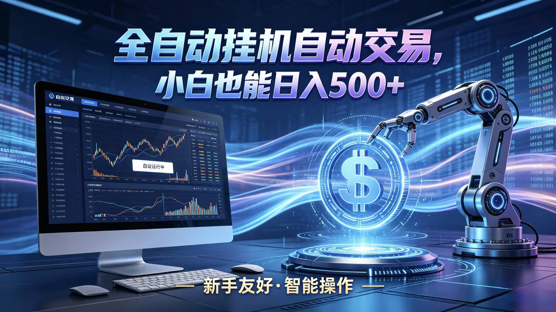 全新智能化交易助手，傻瓜式操作，小白也能快速上手，轻松实现日入500+ - 觅资源
