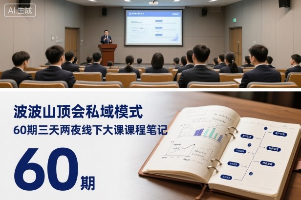 波波山顶会私域模式60期三天两夜线下大课课程笔记(文档)|YX网创