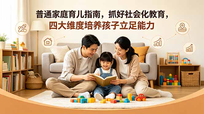 付费文章：普通家庭育儿指南，抓好社会化教育，四大维度培养孩子立足能力 - 觅资源