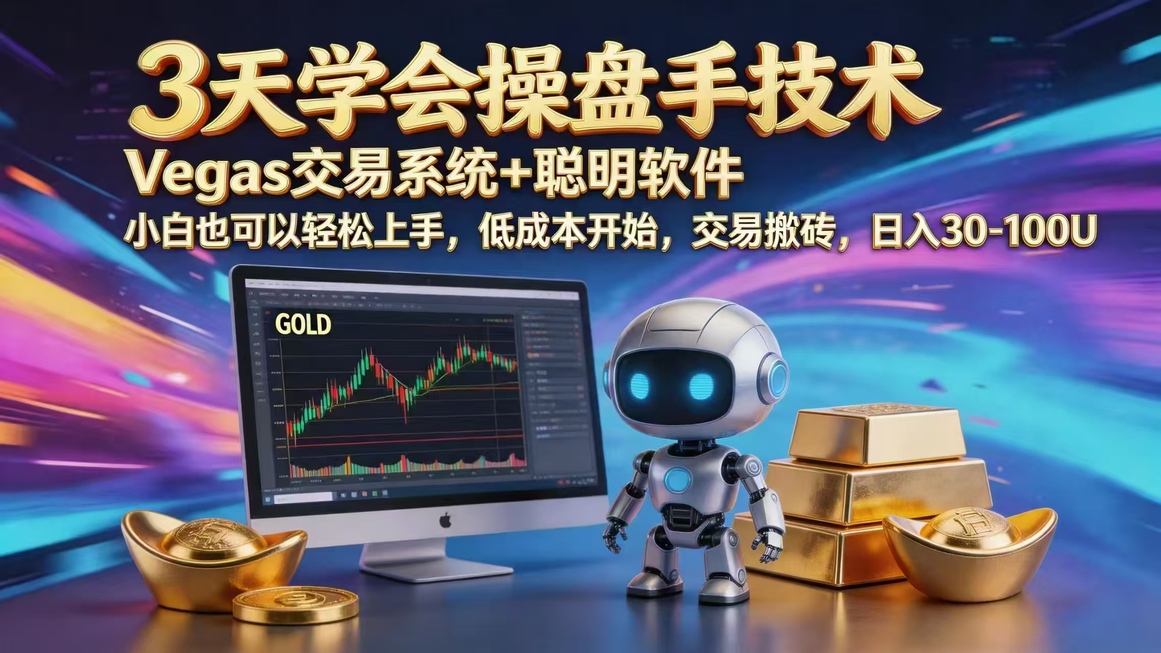 三天学会操盘手技术，vegas技术+聪明软件，小白也可以轻松上手，日入1000+ - 觅资源