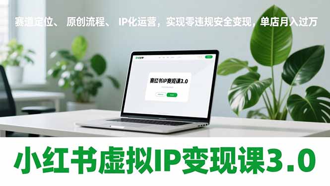 小红书虚拟IP变现课3.0，赛道定位、原创流程、IP化运营，实现零违规安全变现，单店月入过万|YX网创