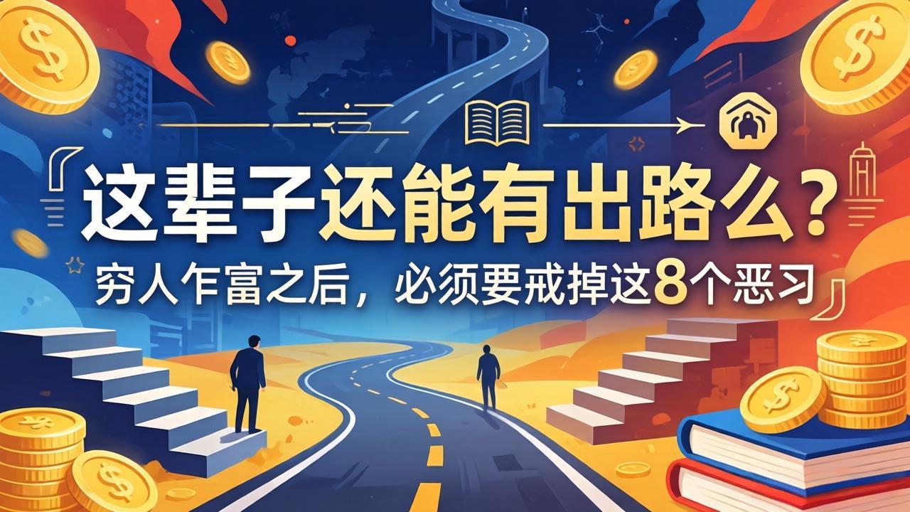 关于人生两篇付费文章【这辈子还能有出路么？】【穷人乍富之后，必须要戒掉这8个恶习】 - 觅资源